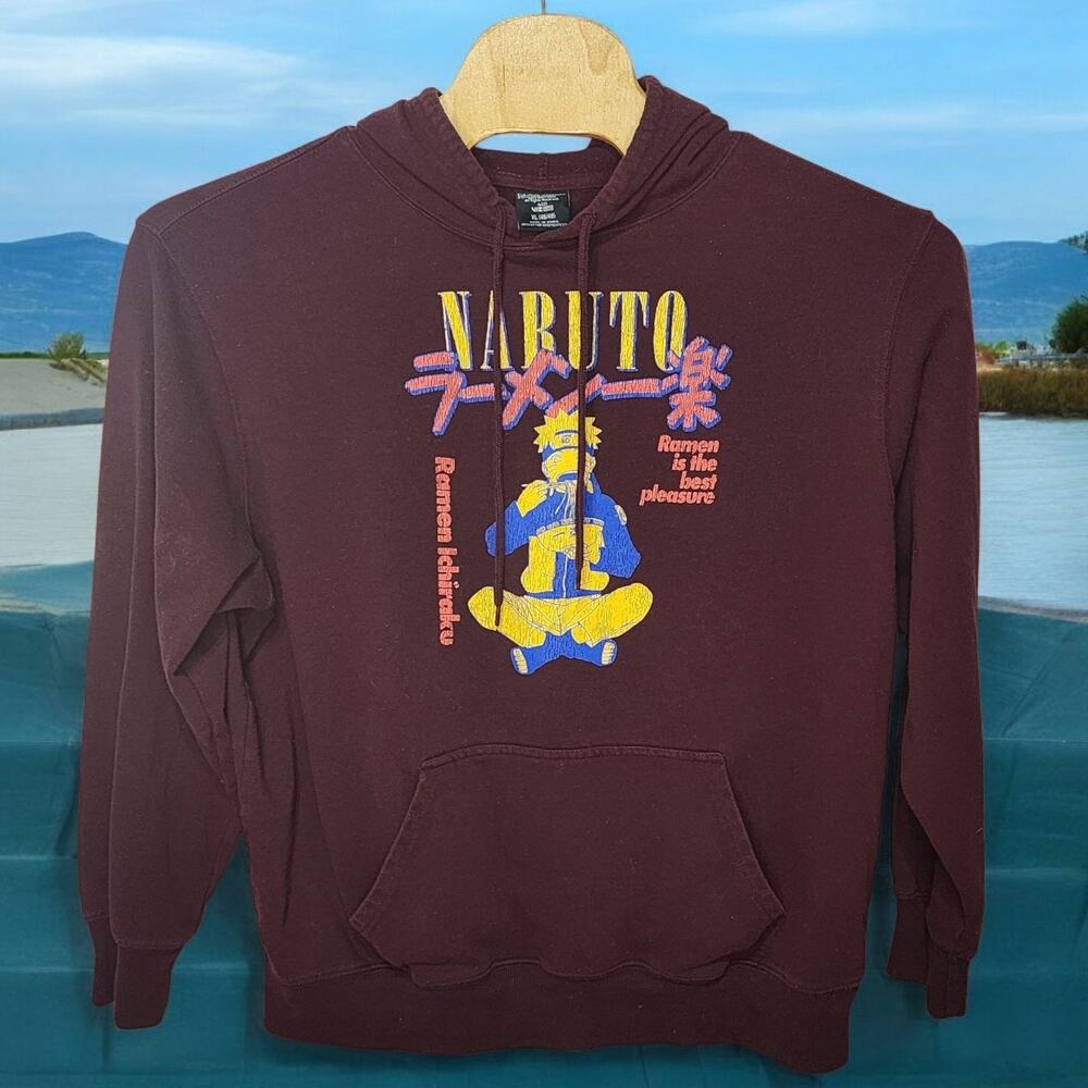 Naruto Ramen Hoodie Shippuden Collection XL Pullover Sweatshirt Anime Cartoon